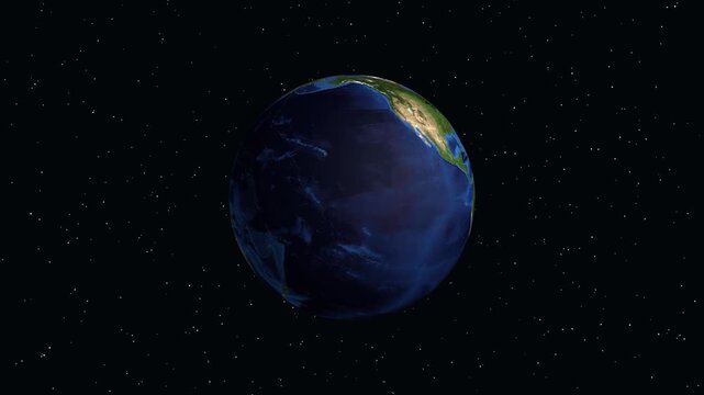 Digital Globe Animation Zooming into Ballarat Australia with Demographic Data