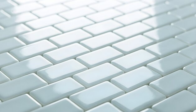 White subway tile pattern with soft lighting background