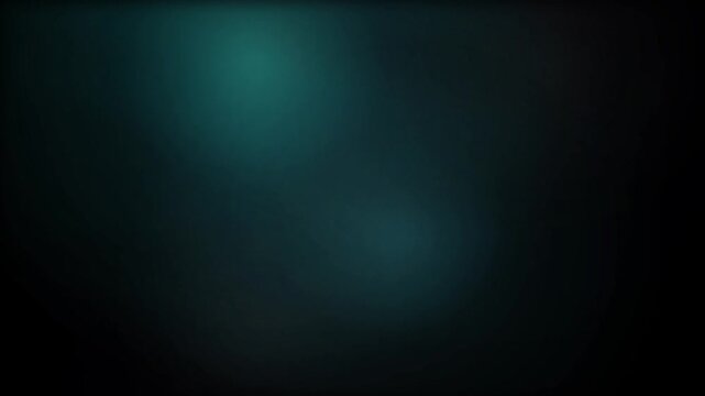 Dark Teal and Black Abstract Gradient Motion Background with Soft Light