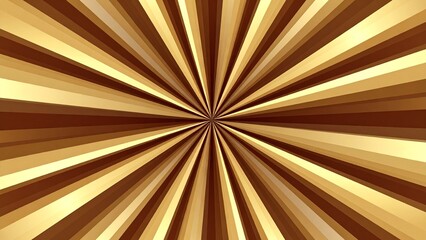 Fototapeta premium Symmetric golden rays emanate from a central point creating a vibrant geometric background for digital design projects.