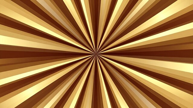 Symmetric golden rays emanate from a central point creating a vibrant geometric background for digital design projects.