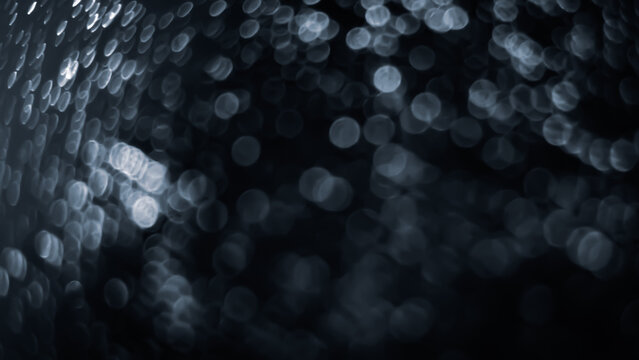 Dark Circle Bokeh Lights Macro