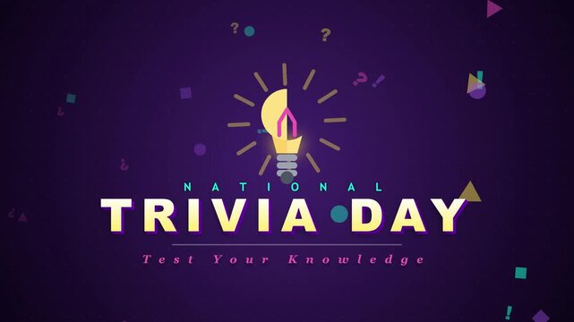 Animated Text and Graphics Appearing on Dark Background with Light Bulb Icon