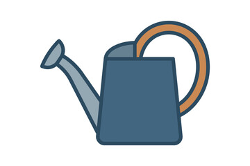 Garden Watering Can Flat Icon © Konco