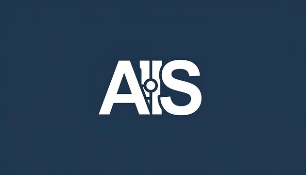 Abstract blue background with large white AIS text logo.