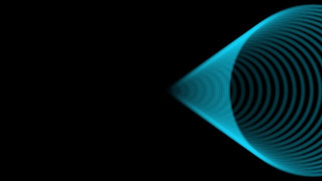 Radio waves concept. network tower produced radio wave concept. 4k video