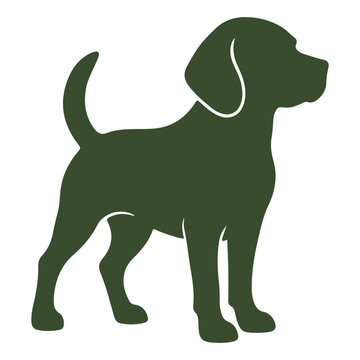 beagle dog vector isolated on white background