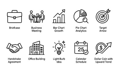 Fototapeta premium business people icons set