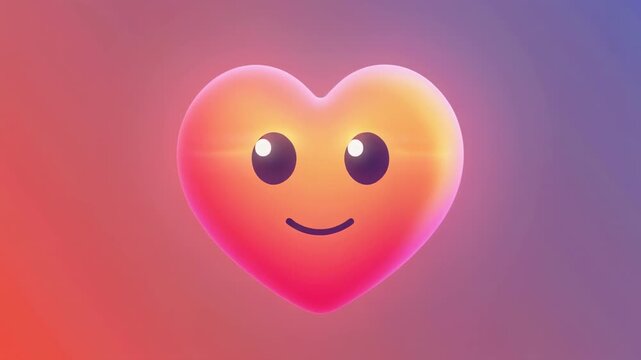 animated cartoon face smiling with blue eyes transition frames
