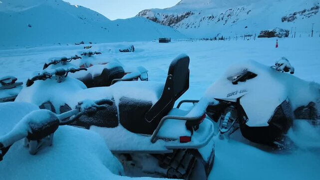 Snowmobile is the best winter ride in Santiago, Chile