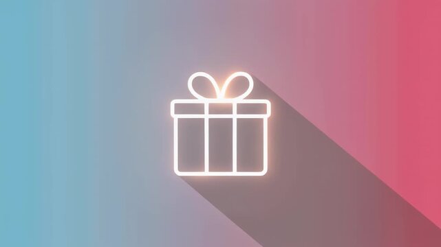 animated cartoon character walking across gradient background