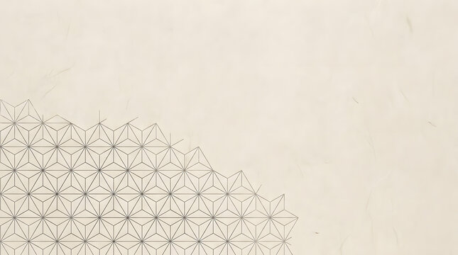 Geometric star pattern forming minimalist landscape shape.