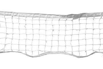 Fototapeta premium Wide white volleyball style net with loose lower edge