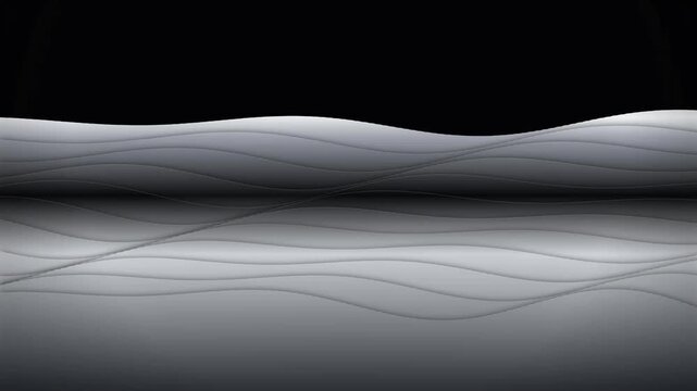 Elegant Silver Waves Background Loop
