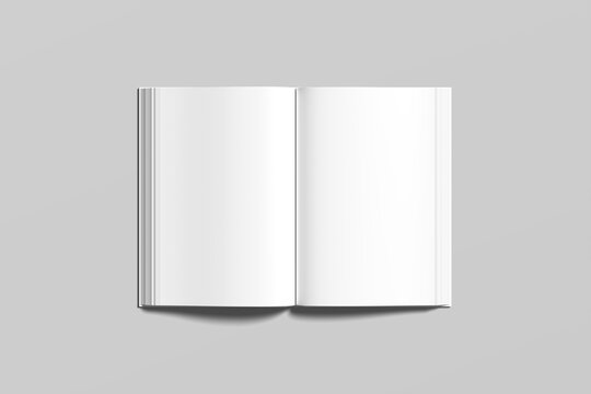 Open Book Blank Mockup