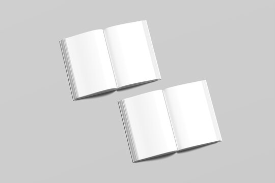 Open Book Blank Mockup