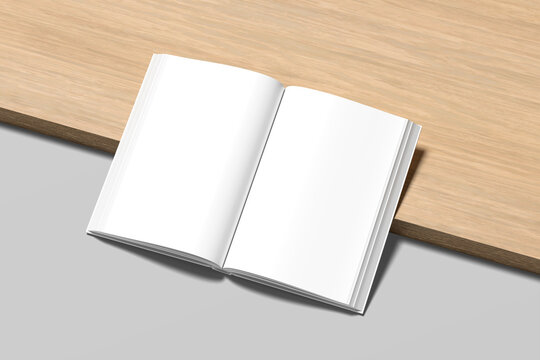 Open Book Blank Mockup