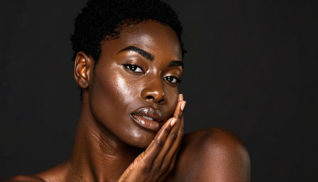 Portrait of a Goddess Styled Woman in Shadows.
