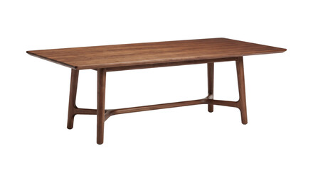 Fototapeta premium Elegant wooden dining table wooden table isolated on transparent background