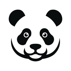 Panda face illustration isolated on transparent background © Shamiul