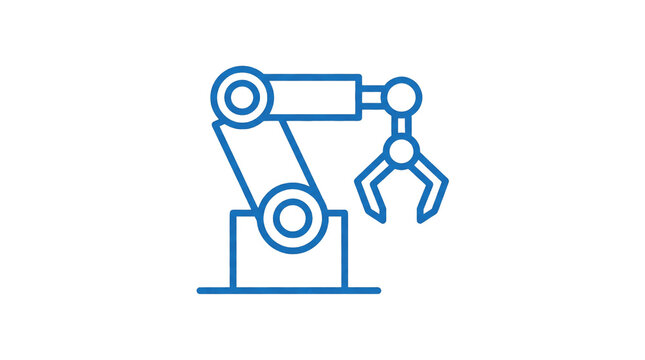 AI Technology Icon Set &ndash; Robotic Arm