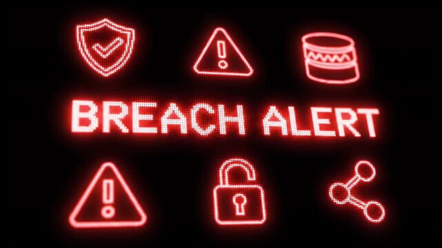 Data Breach Warning Revealing Potential Cybersecurity Threats and Vulnerabilities in Network Systems