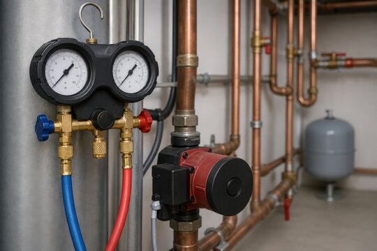 Building Commissioning Hydronic Heating Pump Test Setup Orderly Plant