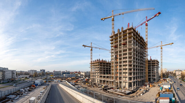 Modern commercial high-rise building exterior