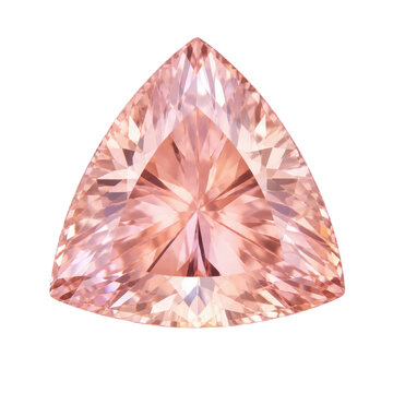 Unique Trillion Cut Pink Diamond Sparkles with Brilliant Facets and Luxury