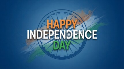 Naklejka premium Happy independence day globe celebration design