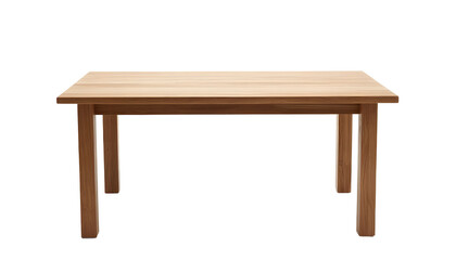 Fototapeta premium Simple wooden table, empty surface, suitable for product placement and interior design.