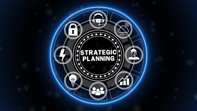 Strategic Planning Concept, Business Strategy and Data-Driven Decision Making for Growth, Market Analysis, Performance Management and Digital Transformation
