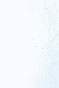 電子回路基板をモチーフにした未来的なベクター背景 AI・半導体・IT向けデジタルテクノロジーデザイン