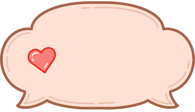 pink speech bubble
