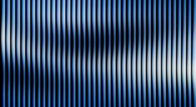 Vertical blue and white stripes with wavy distortion effect lines