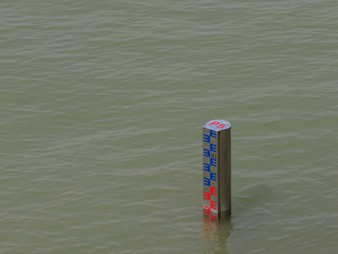 Water Level Gauge in Yangtze River, Wuhan China