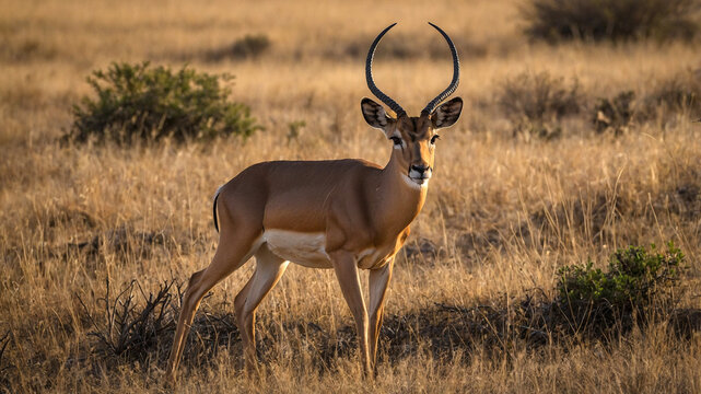 impala antelope in the savannah