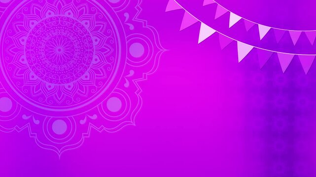 Colorful Holi Festival Background Loop