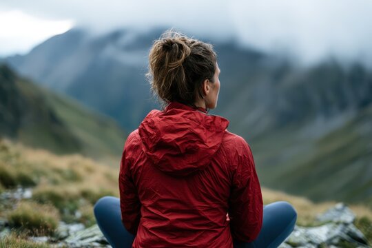 Mindfulness meditation retreat in high mountains