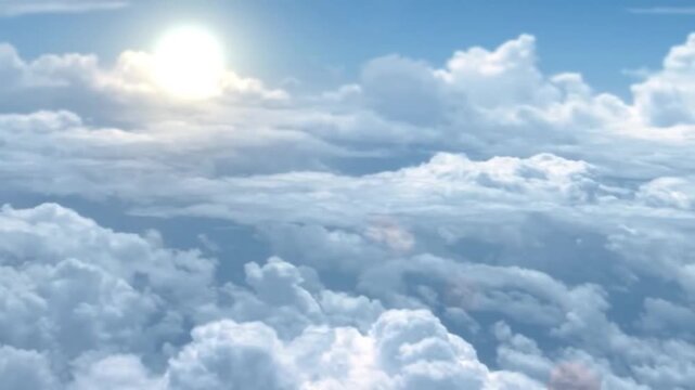 blue sky with clouds