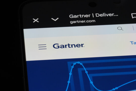 Shanghai,China-July 31st 2026: Gartner company brand logo on website