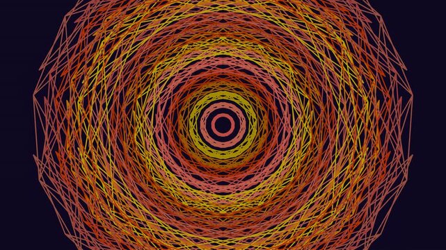 Ultra HD Seamless Video - Futurist Geometric Sci-Fi Structure for VJ Club Stage Backdrop