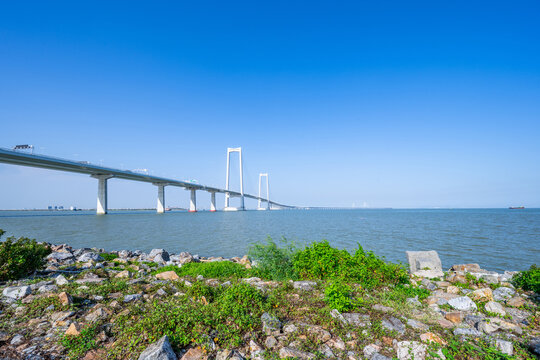 Shenzhen-Zhongshan Link Cross-Sea Bridge, Zhongshan, China