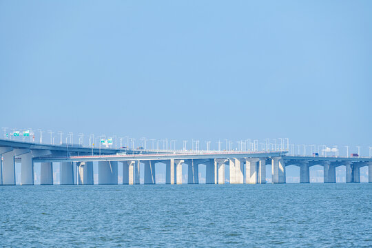 Wanqingsha Interchange of the Shenzhen-Zhongshan Bridge in China