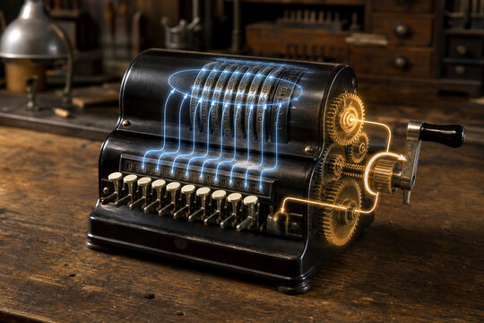Mechanical calculator gear train operation