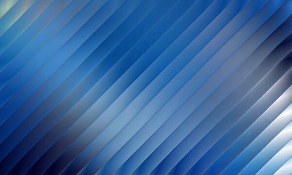 Abstract fractal glass blue background featuring elegant diagonal lines with smooth gradient transitions and subtle shadows creating a modern sophisticated minimalist design.