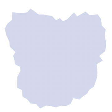 Light blue silhouette map of ohio state