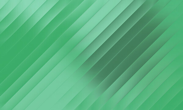 Emerald green abstract background featuring repeating diagonal stripes with soft lighting and smooth depth creating a modern minimalist aesthetic for professional digital graphic design projects
