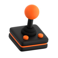 3D Orange and Black Joystick © Cycloid