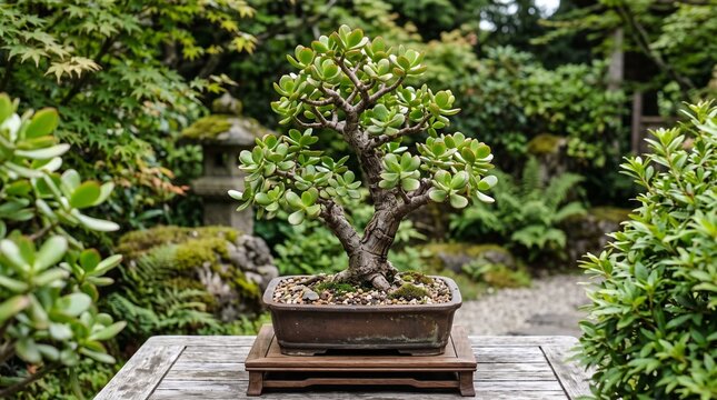 Jade bonsai tree
